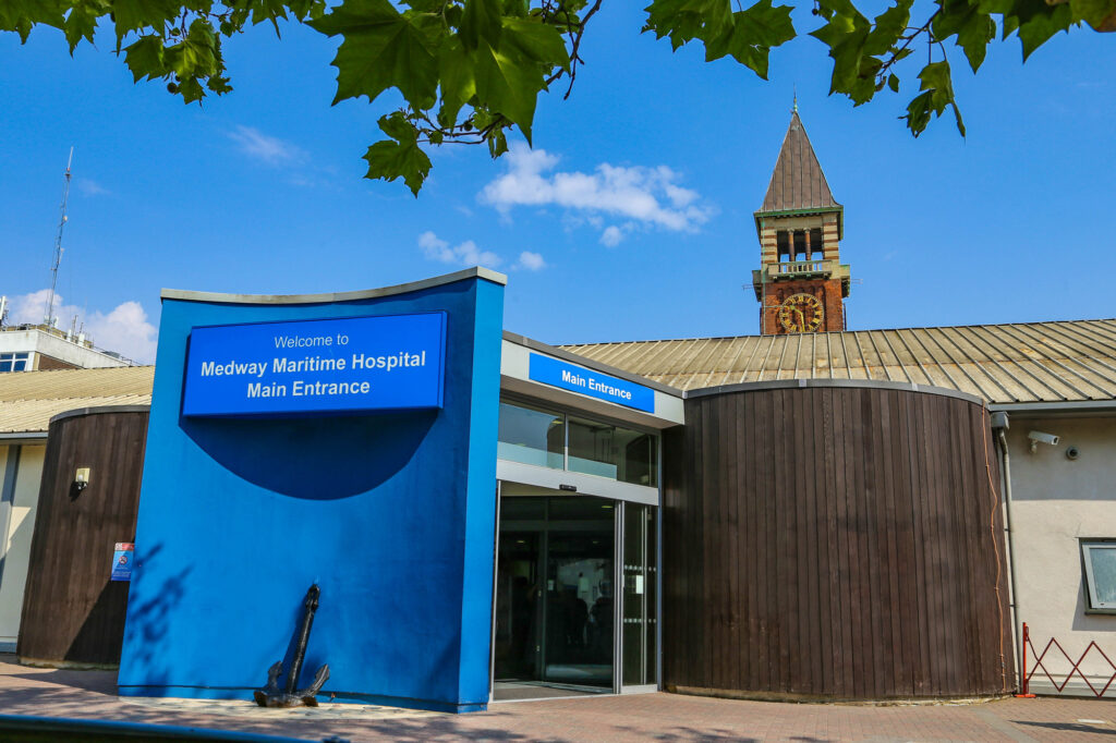 Medway Maritime Hospital main entrance
