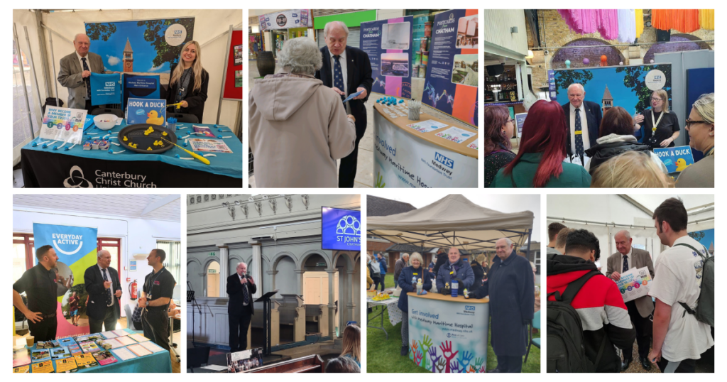 Collage celebrating David Brake's term of office with his attendance at events shown